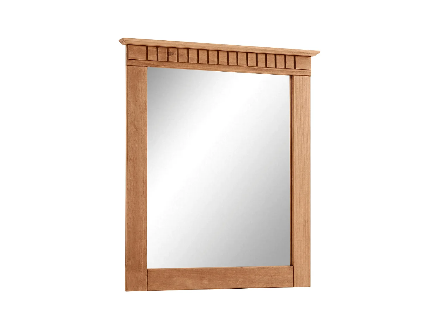 Lisa | Espejo con fresado decorativo en pino