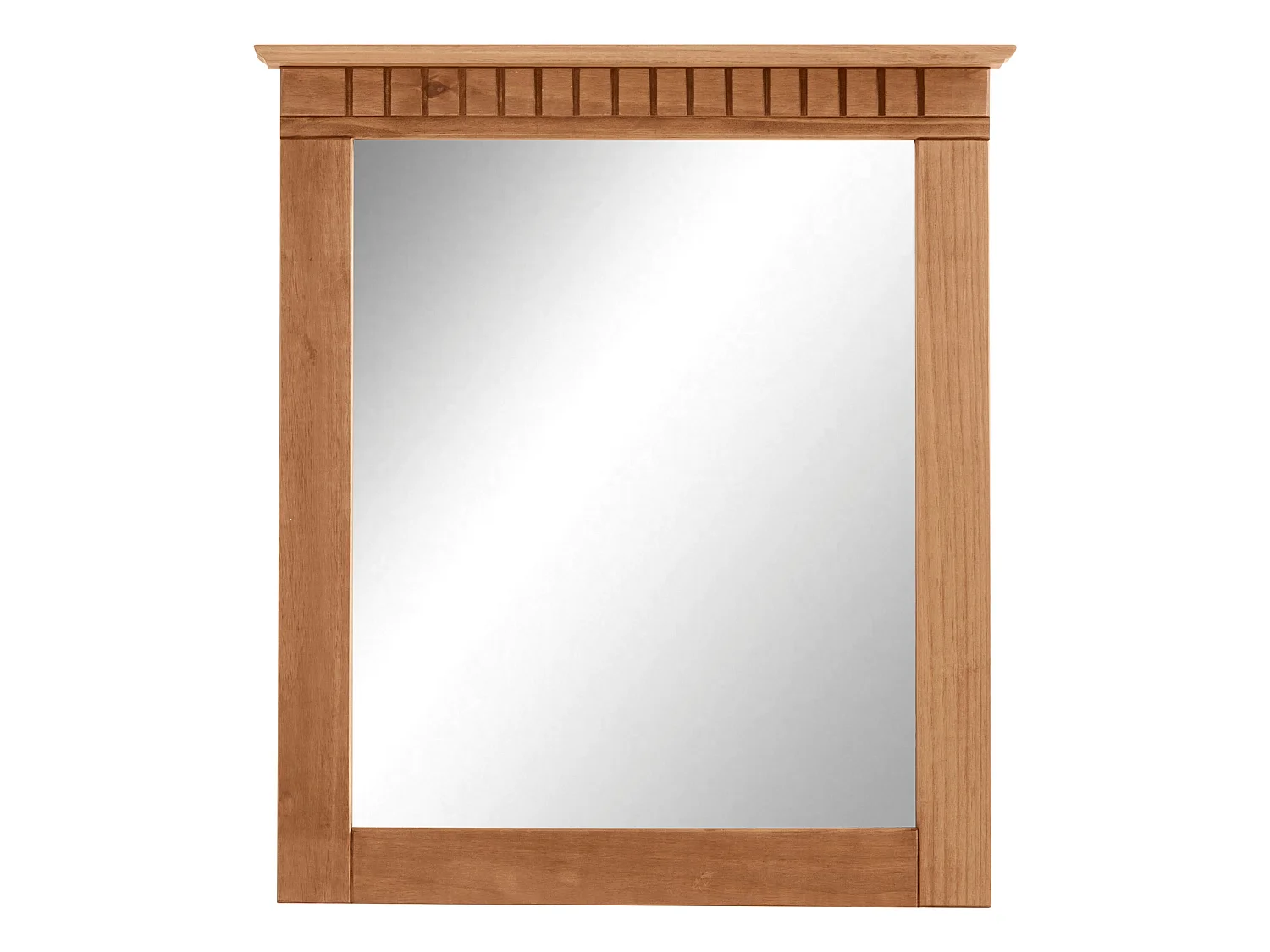 Lisa-Spiegel met decoratief freeswerk in grenen