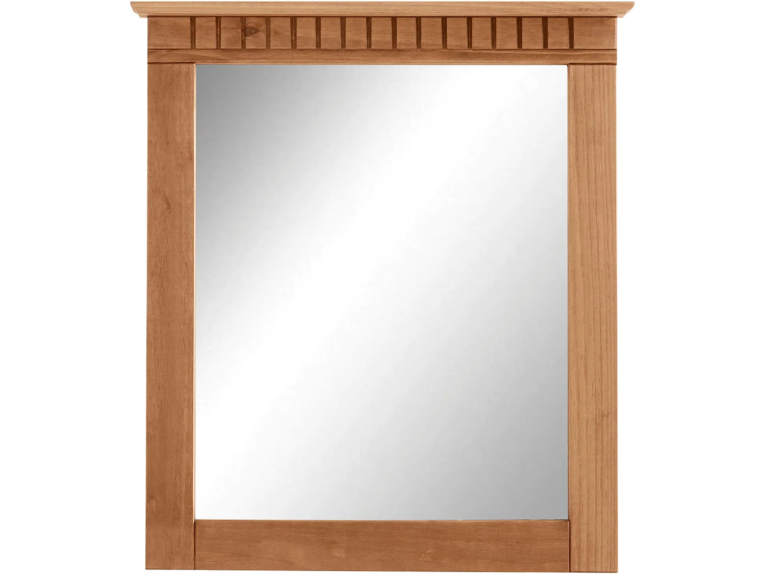 Lisa-Spiegel met decoratief freeswerk in grenen