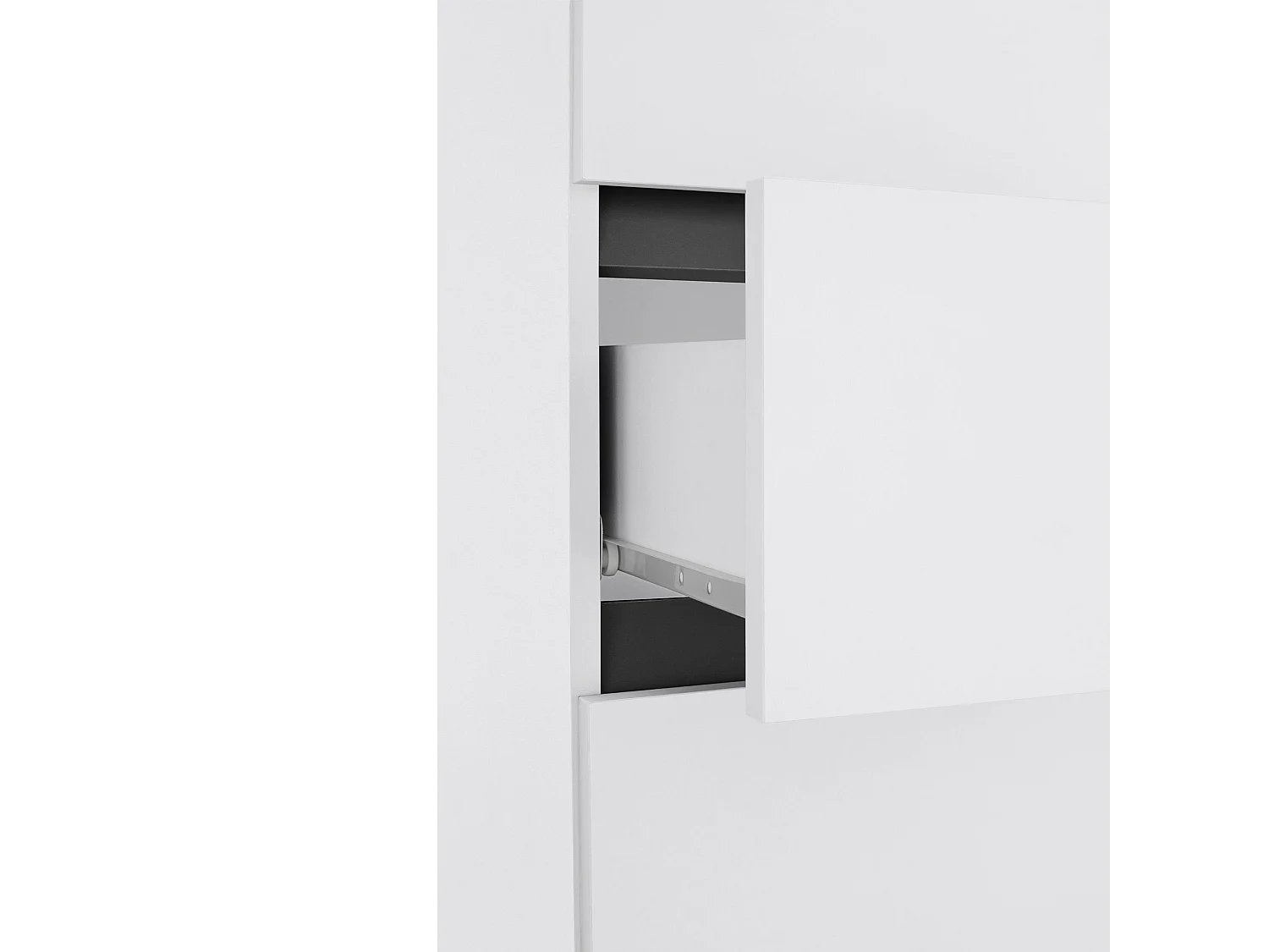 Wisla  | Meuble de salle de bain avec 4 portes 1 tiroir aspect bois blanc