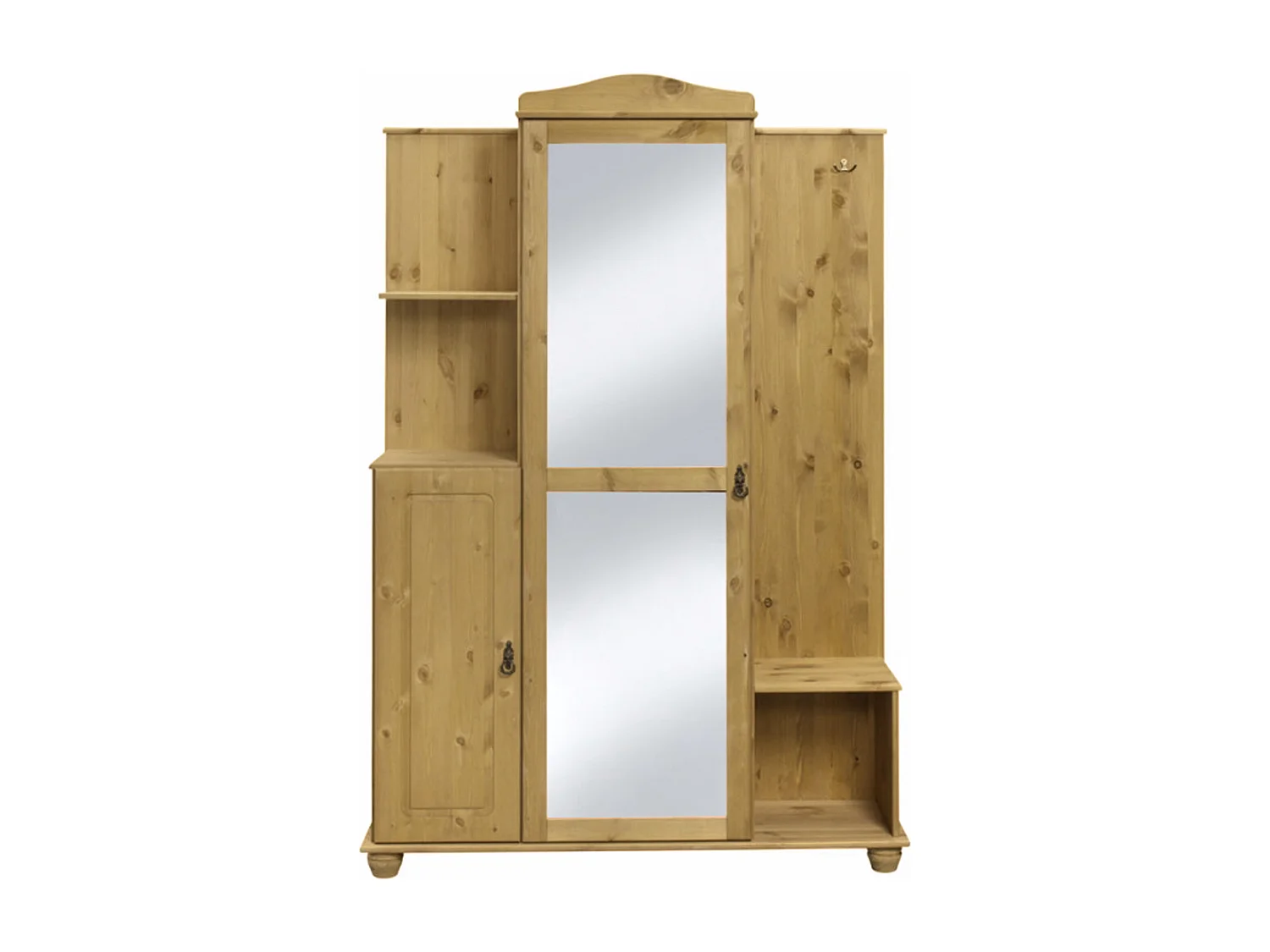 Finca | Armoire compacte avec miroir en pin