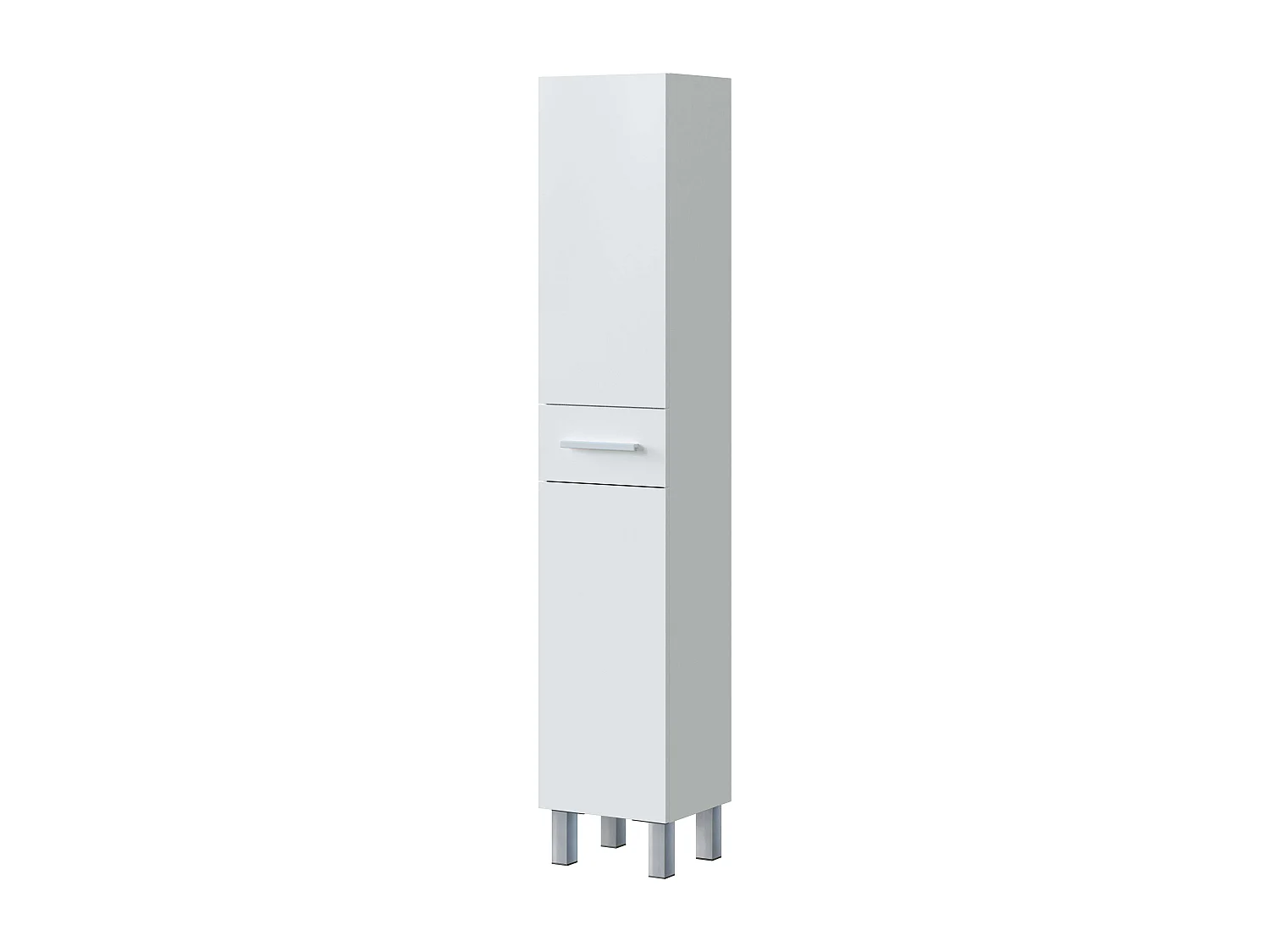 Pack baño Blanco brillo: mueble + espejo + lavabo cerámico + col. auxiliar