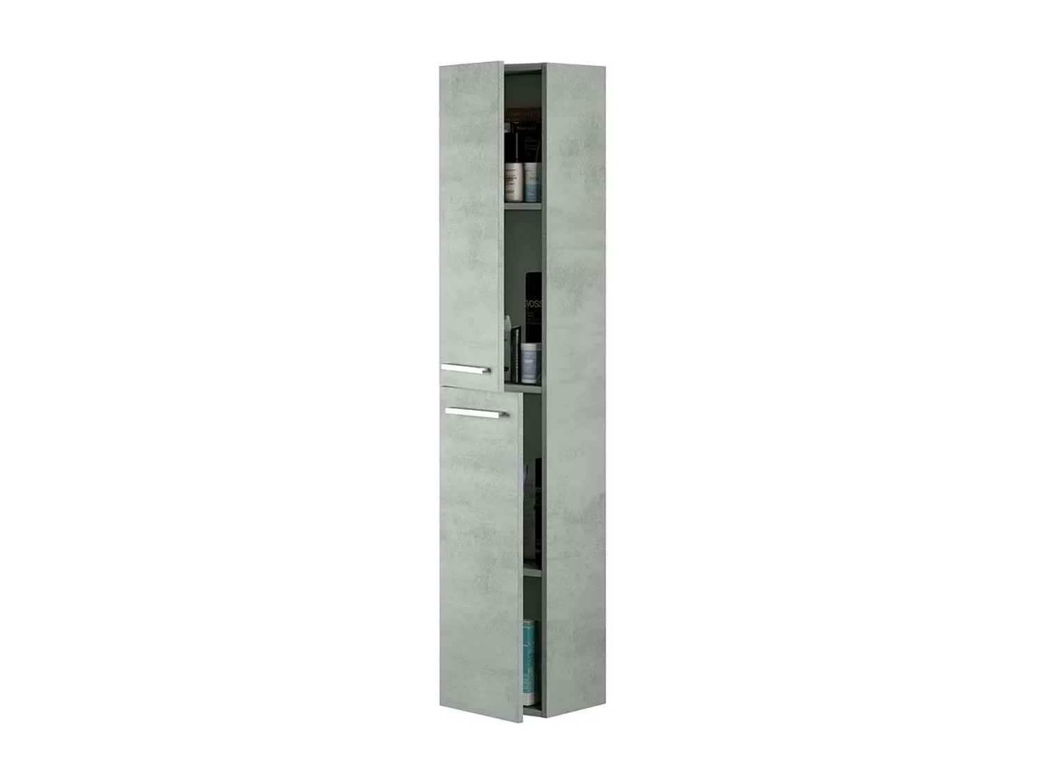 Pack Muebles Baño Aruba Estilo Industrial Cemento Mueble, Espejo, Lavamanos