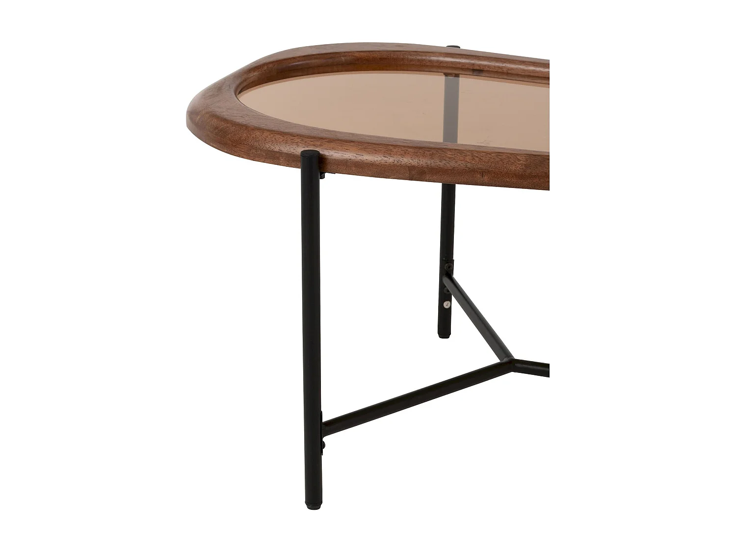 Table basse en verre multicolore design original pour salon moderne