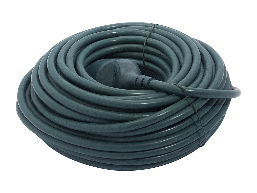 Prolongateur HO5VVF 3x1,5mm²- 20m - Vert - Chacon