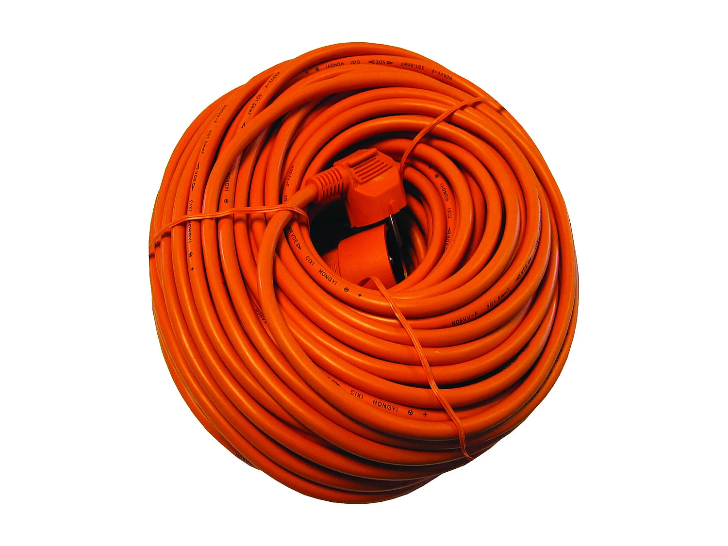 Prolongateur Schuko H05VVF 20m - orange - Chacon