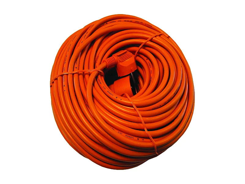 Prolongateur Schuko H05VVF 20m - orange - Chacon