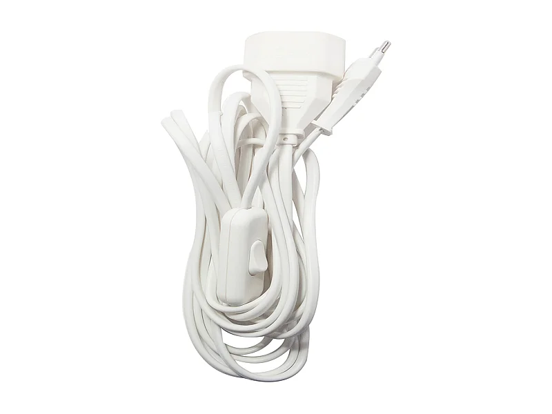 Prolongateur H03VVH2F 4m + interrupteur - Chacon