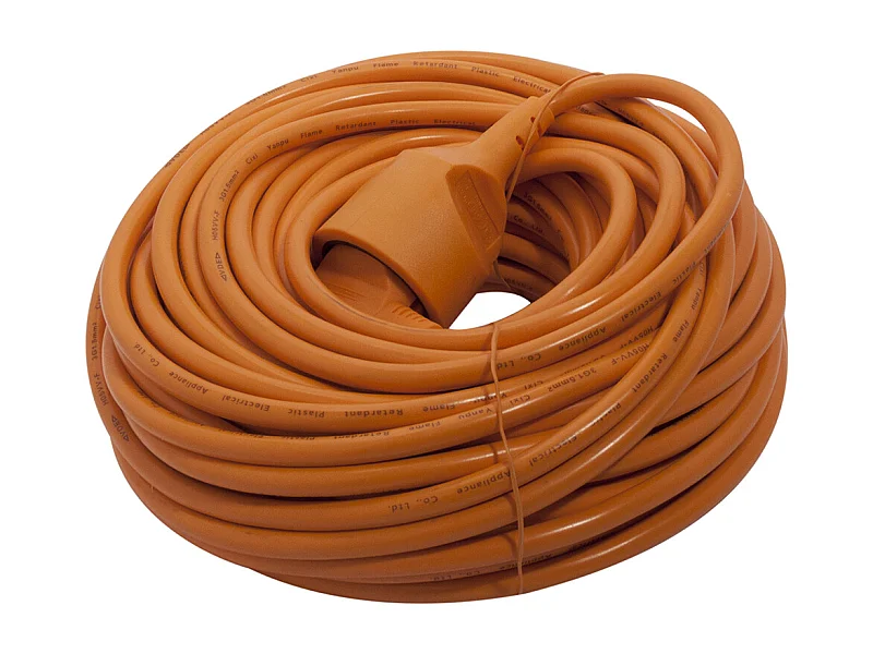 Prolongateur HO5VVF 3x1,5mm²- 25m - Orange - Chacon