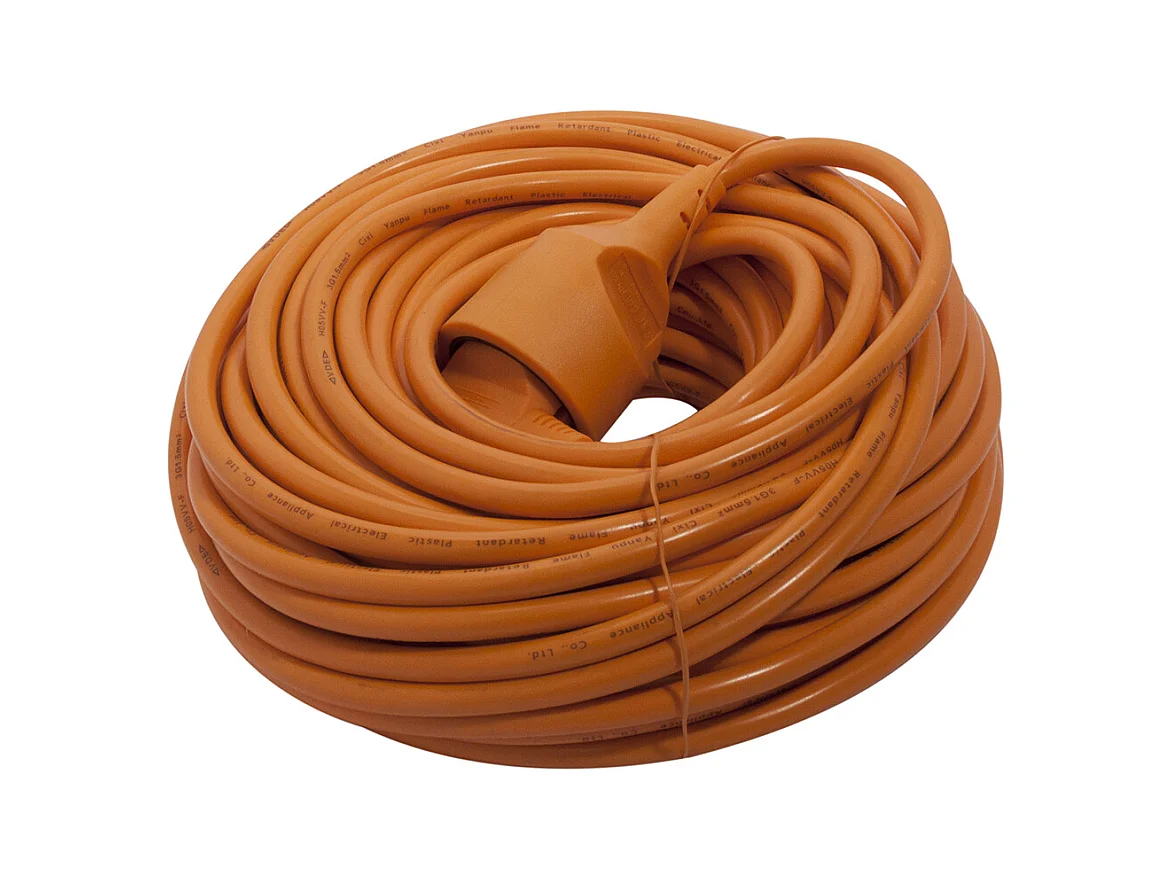 Prolongateur HO5VVF 3x1,5mm²- 25m - Orange - Chacon