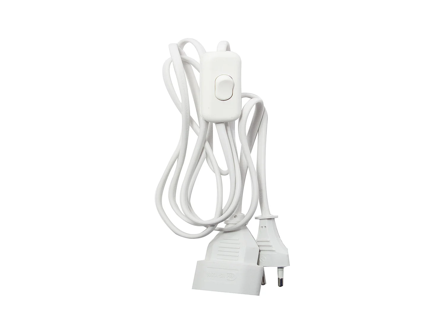 Prolongateur H03VVH2F 2m + interrupteur - Chacon