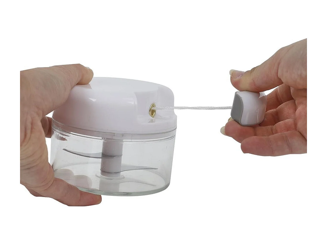 Mini hachoir manuel compact 2 lames inox