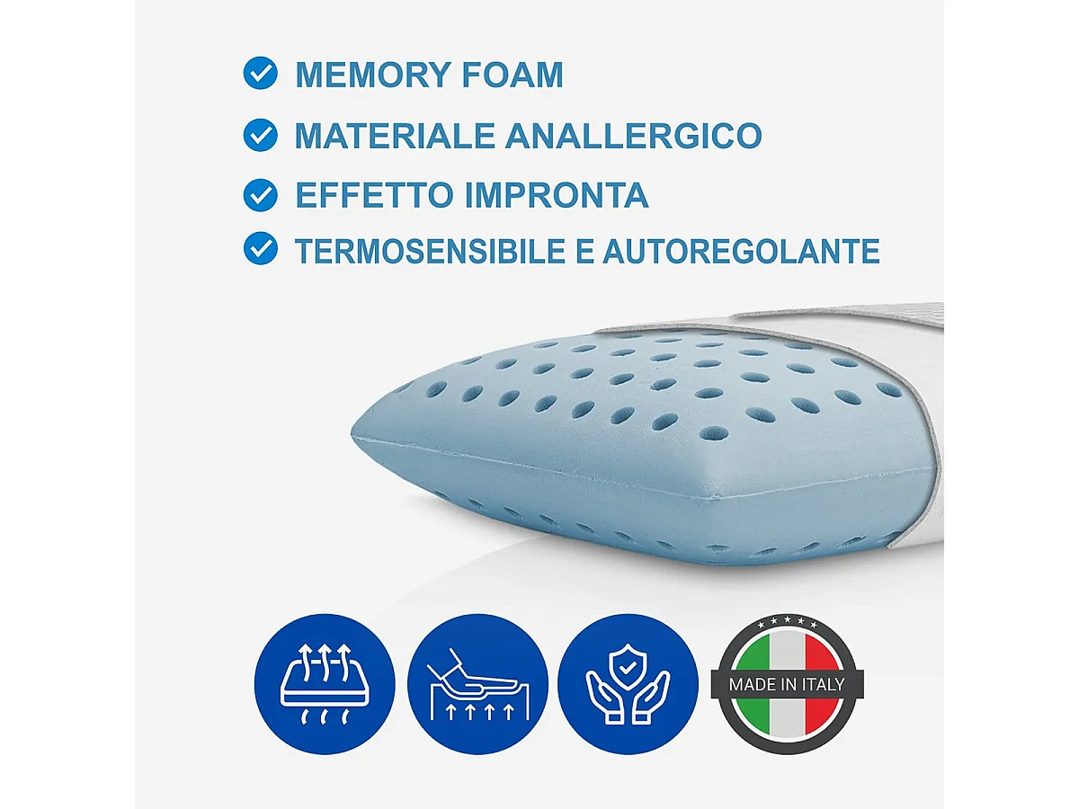 Atmungsaktives ergonomisches Memory-Foam-Kissen für das Bett Onda
