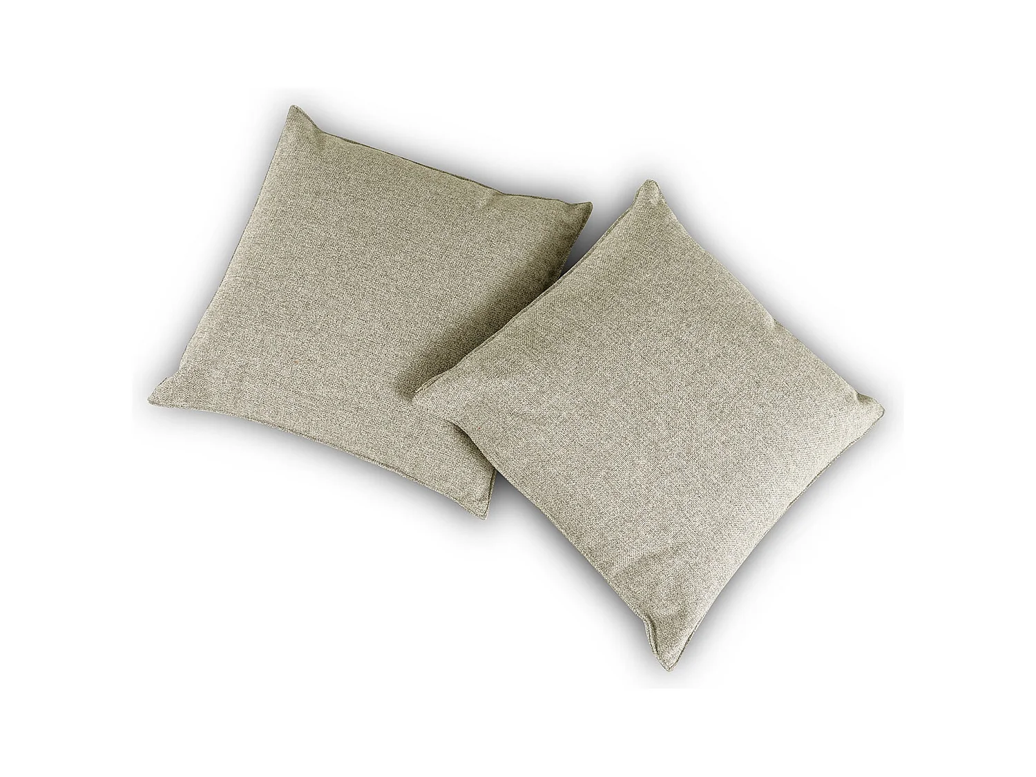 Dreamcloud,  Coppia cuscini divano Tessuto Beige (40cm X 40cm X 7cm)| Duzzle