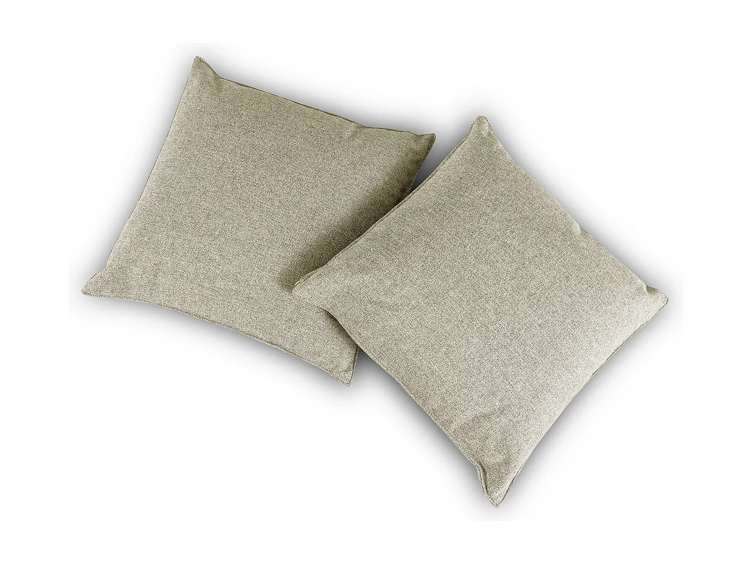 Dreamcloud,  Coppia cuscini divano Tessuto Beige (40cm X 40cm X 7cm)| Duzzle