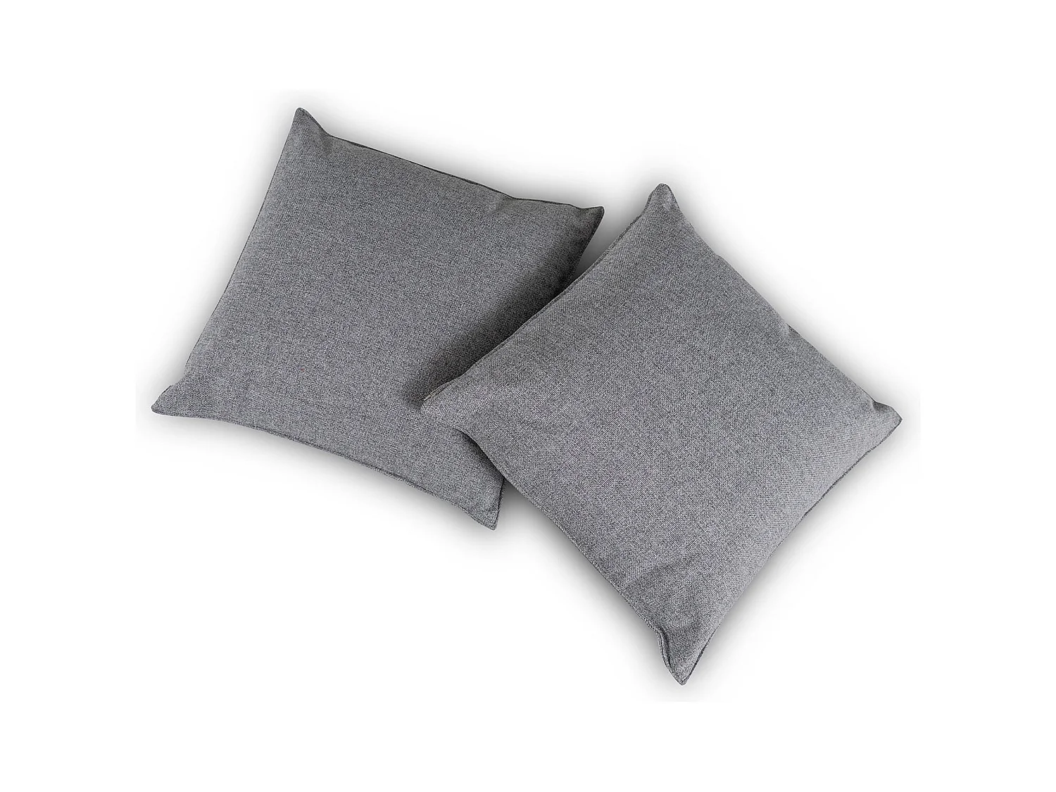 Dreamcloud,  Coppia cuscini divano Tessuto Grigio Chiaro (40cm X 40cm X 7cm)| Duzzle