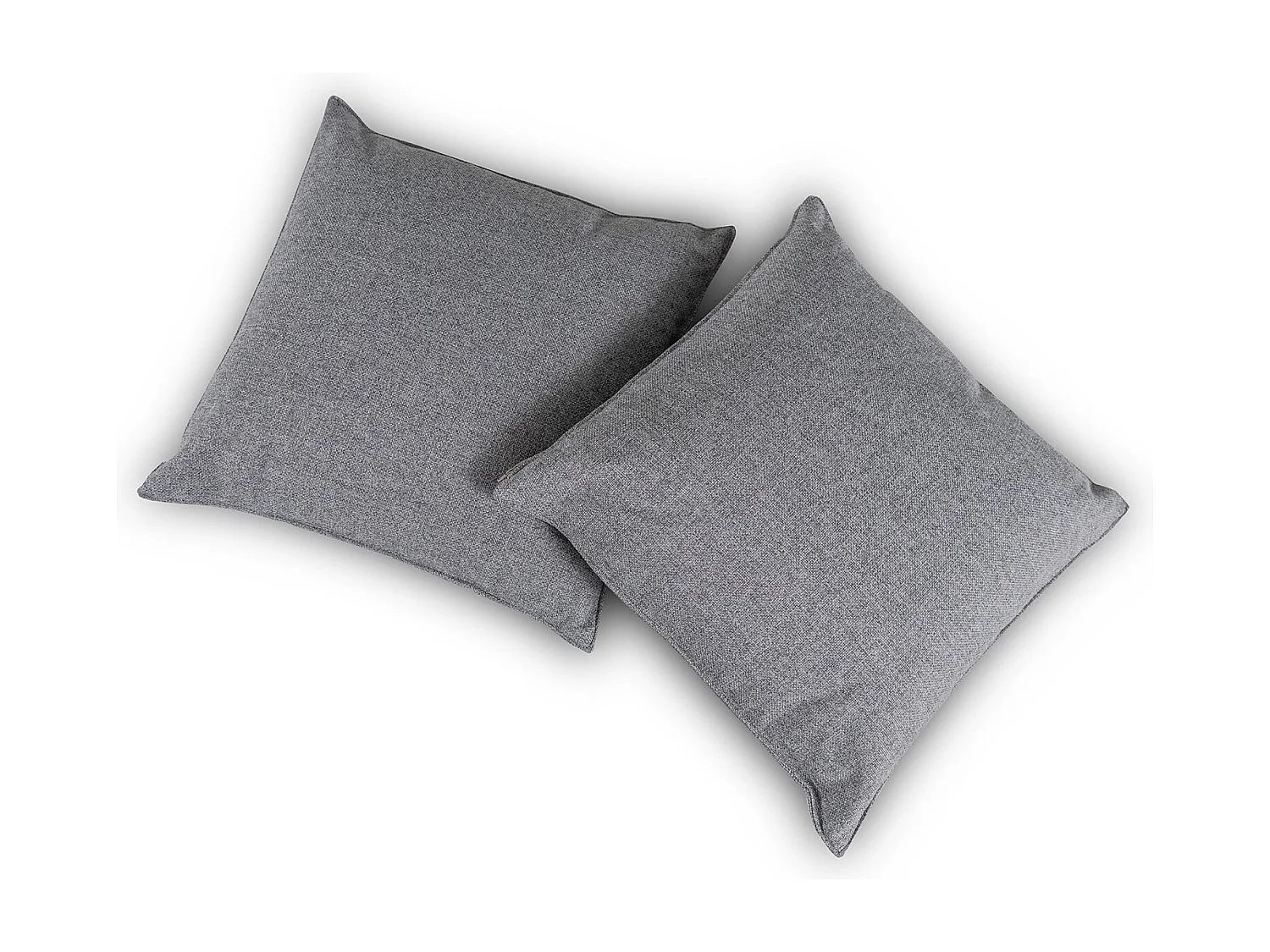 Dreamcloud,  Coppia cuscini divano Tessuto Grigio Chiaro (40cm X 40cm X 7cm)| Duzzle