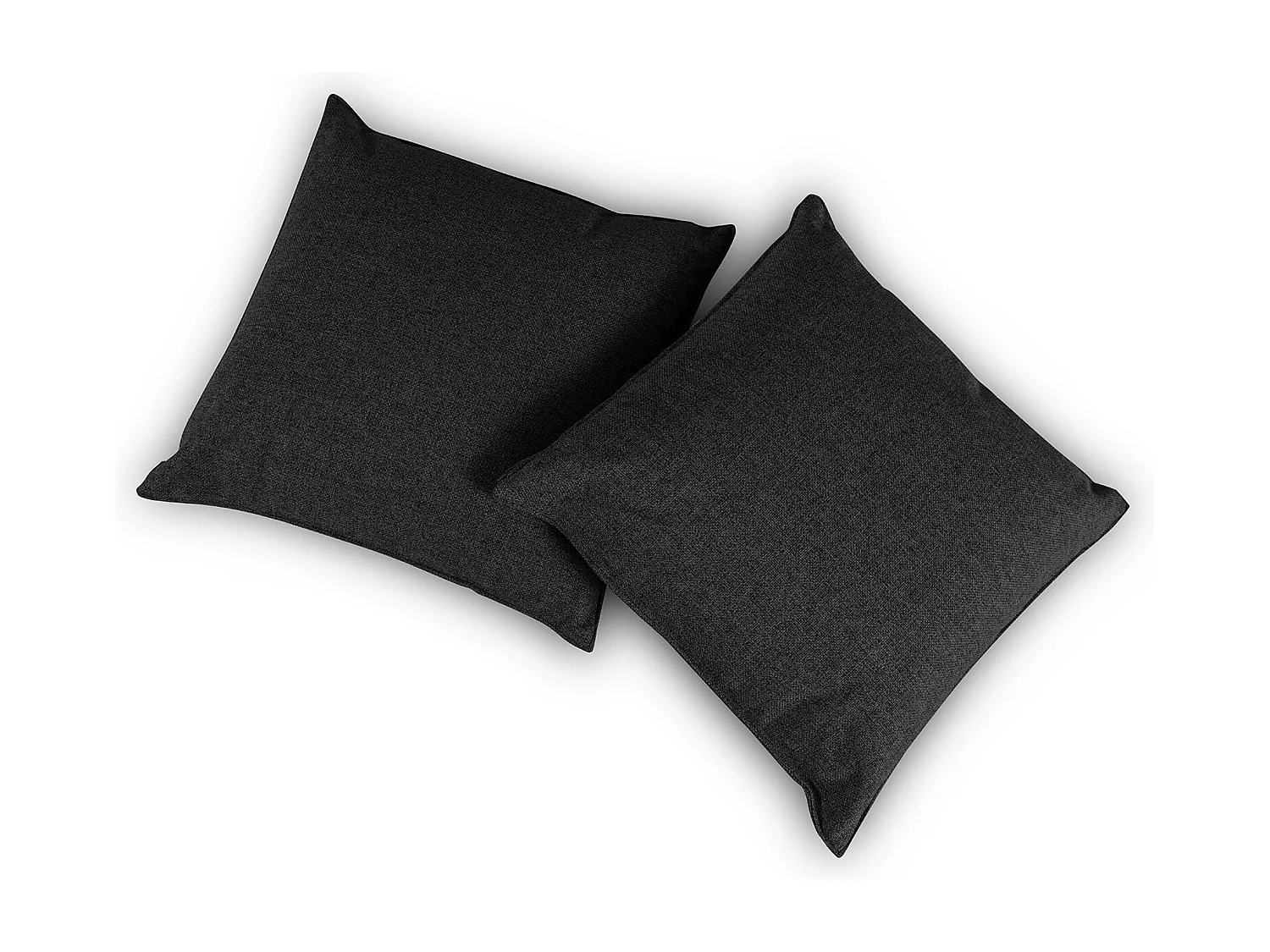 Dreamcloud,  Coppia cuscini divano Tessuto Grigio Scuro (40cm X 40cm X 7cm)| Duzzle