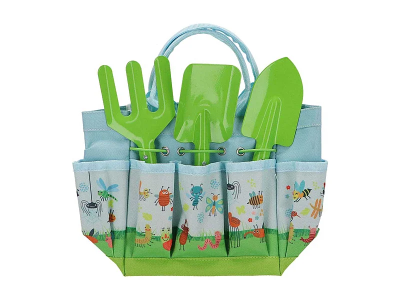 Sac et outils de jardinage pour enfant