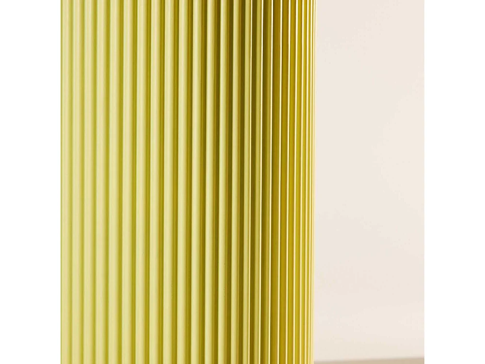 Table d'Appoint Nervurée "Lenox" 50cm Jaune