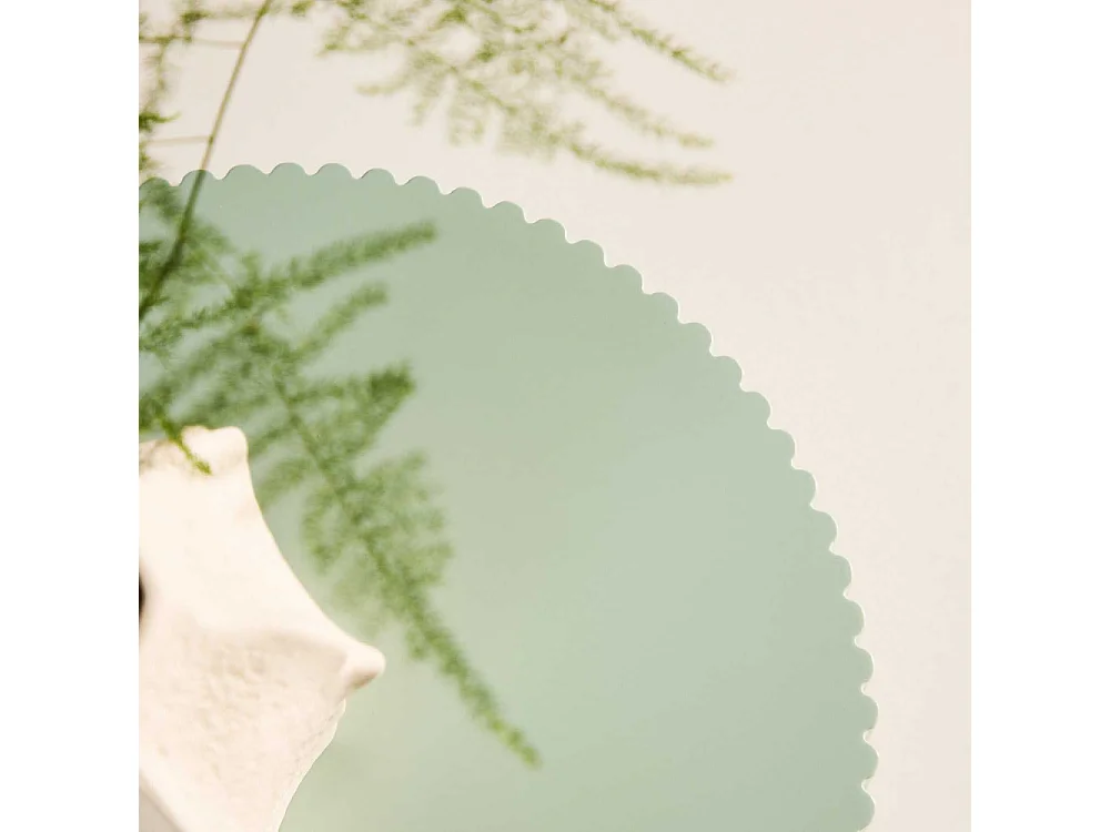 Table d'Appoint Nervurée "Lenox" 50cm Vert