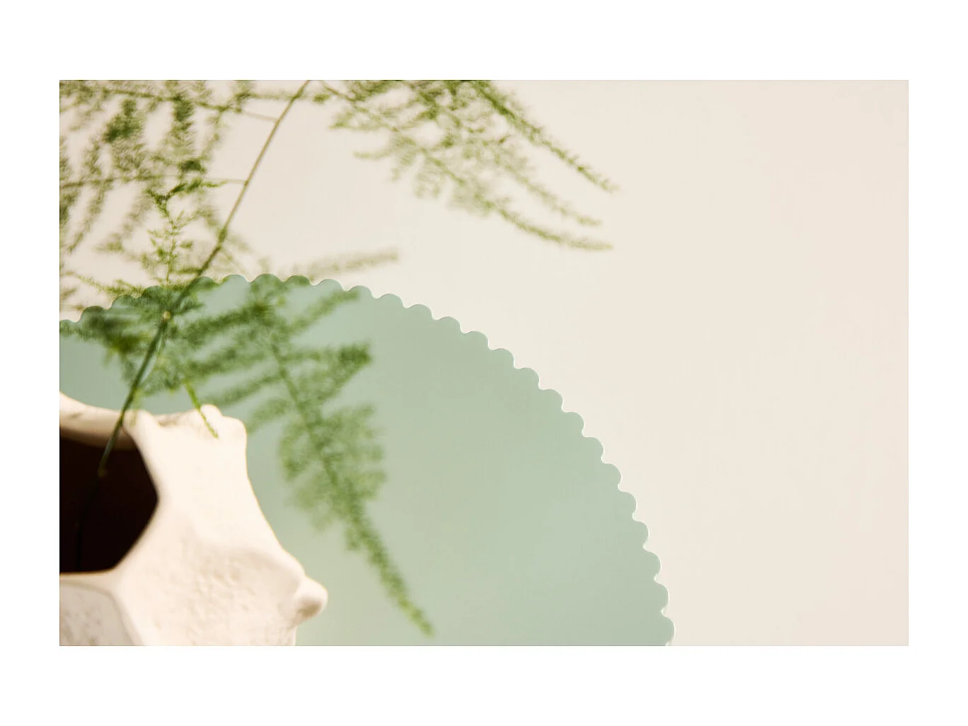 Table d'Appoint Nervurée "Lenox" 50cm Vert