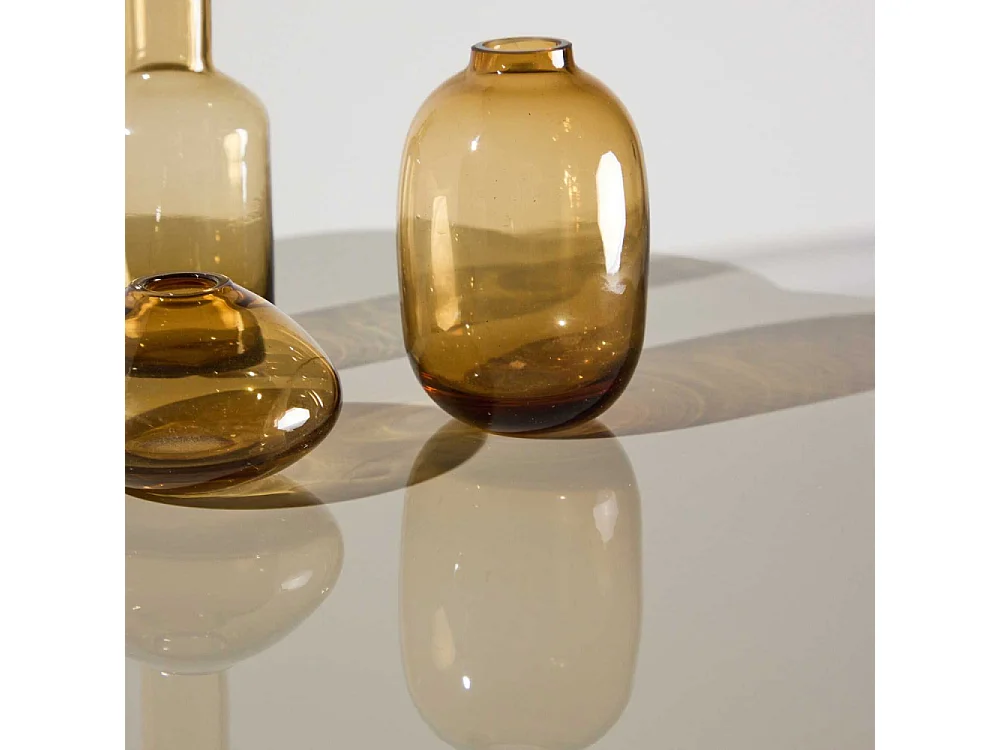 Table d'Appoint Design "Krull" 55cm Beige Laqué