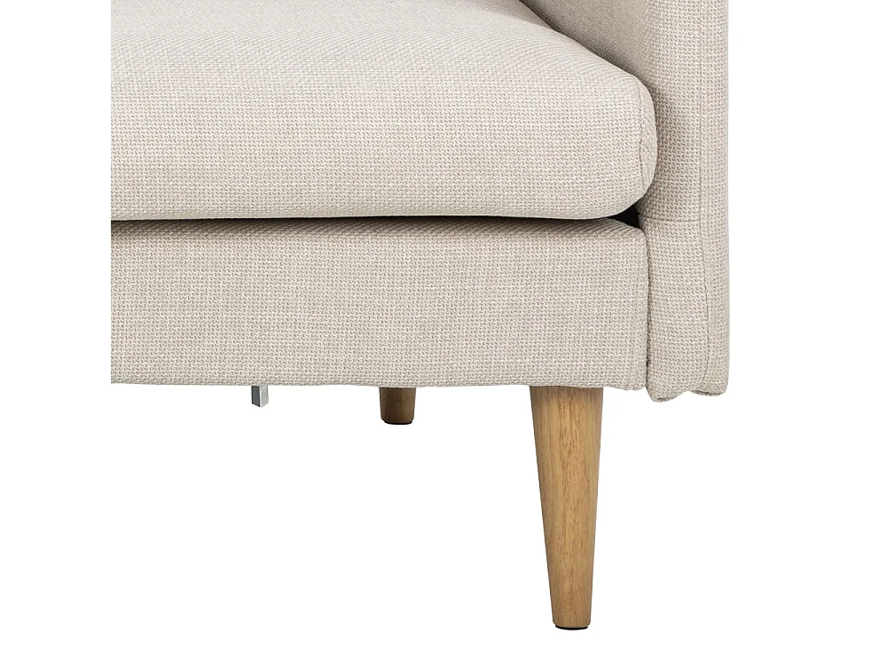 Verso - Canapé d'angle réversible 3 places en tissu - Beige