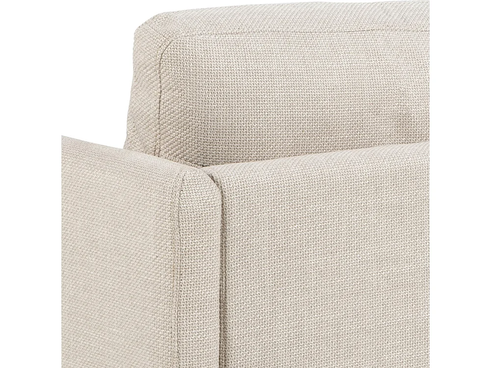 Verso - Canapé d'angle réversible 3 places en tissu - Beige