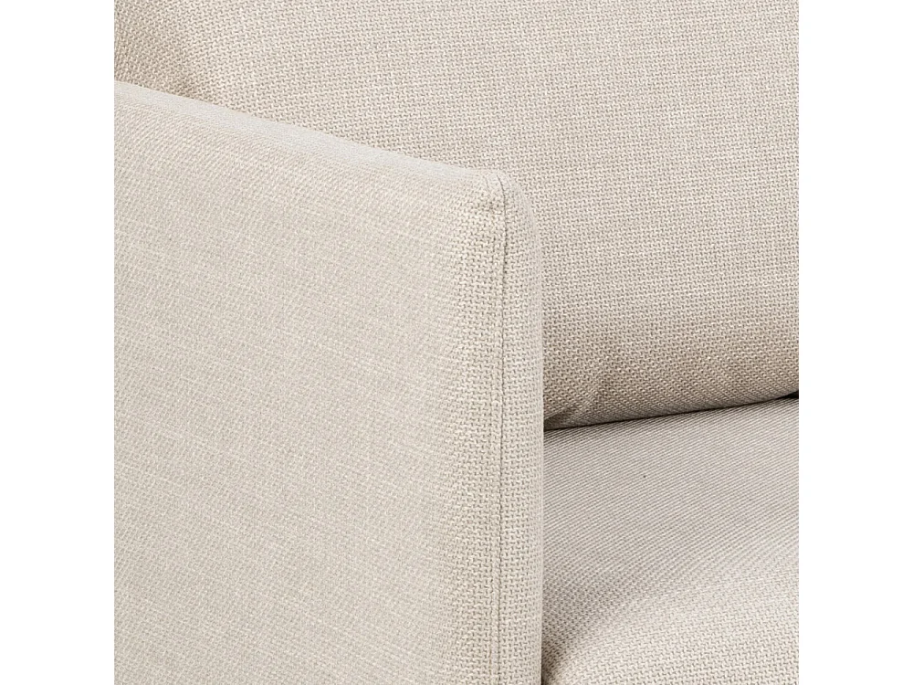 Verso - Canapé d'angle réversible 3 places en tissu - Beige