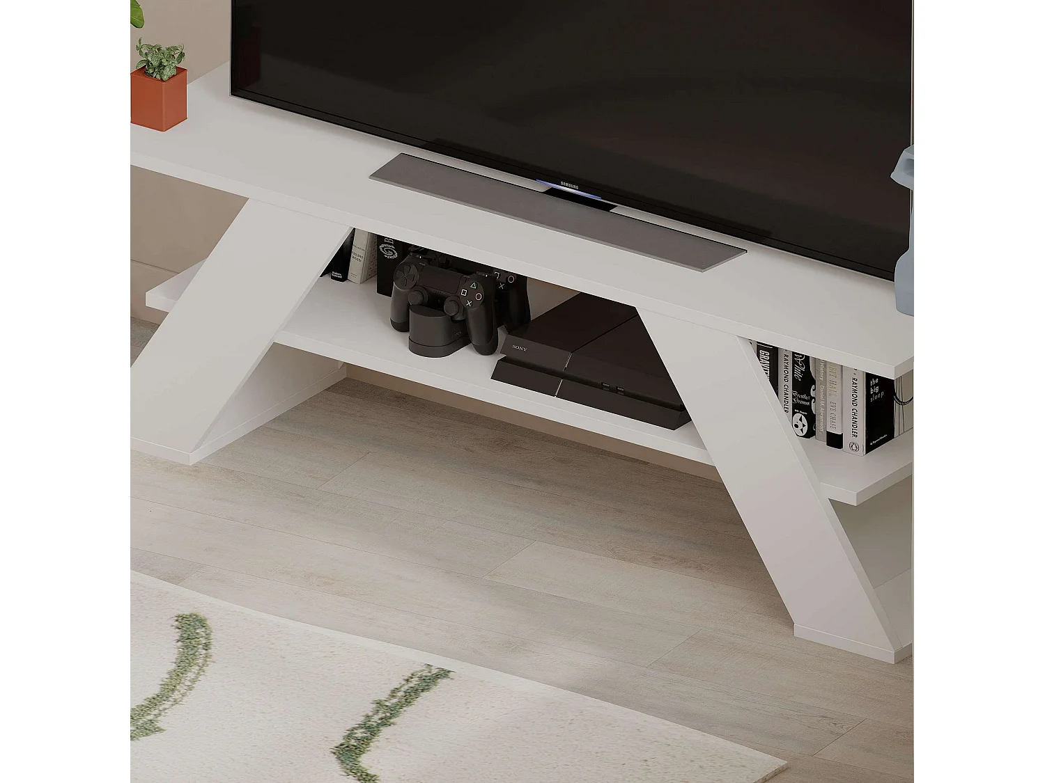 Meuble TV en aggloméré Farfalla