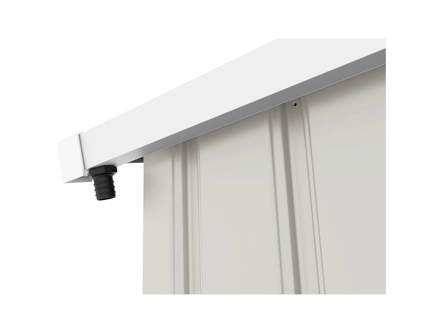 Abri de jardin métal "Nebraska" - 4,07m² avec gouttière