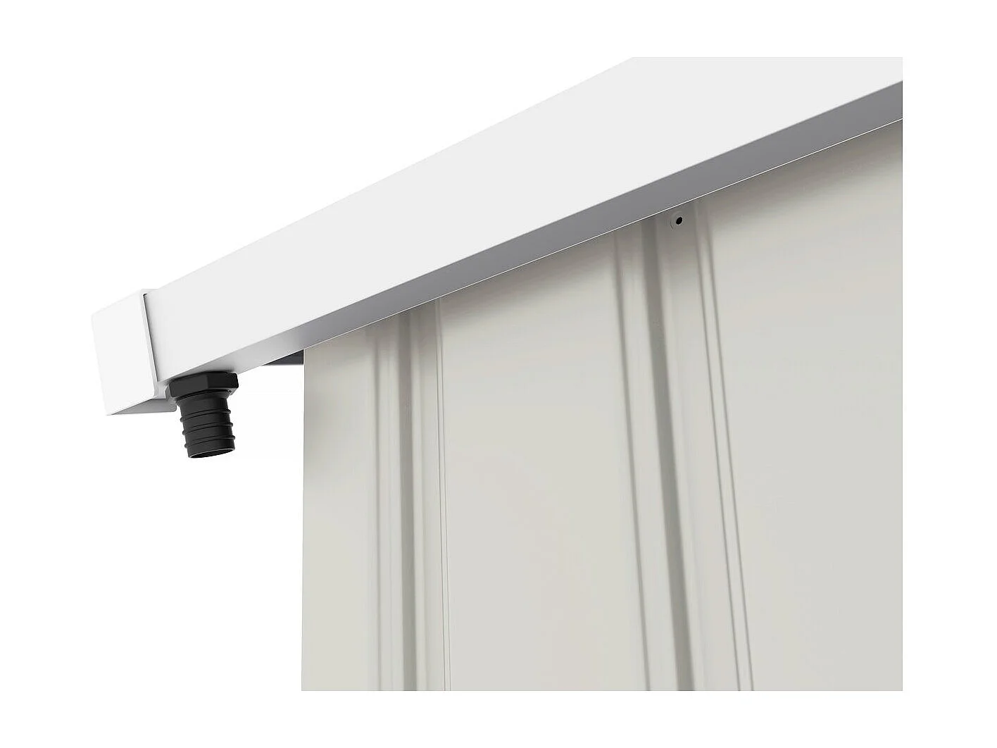 Abri de jardin métal "Nebraska" - 4,07m² avec gouttière