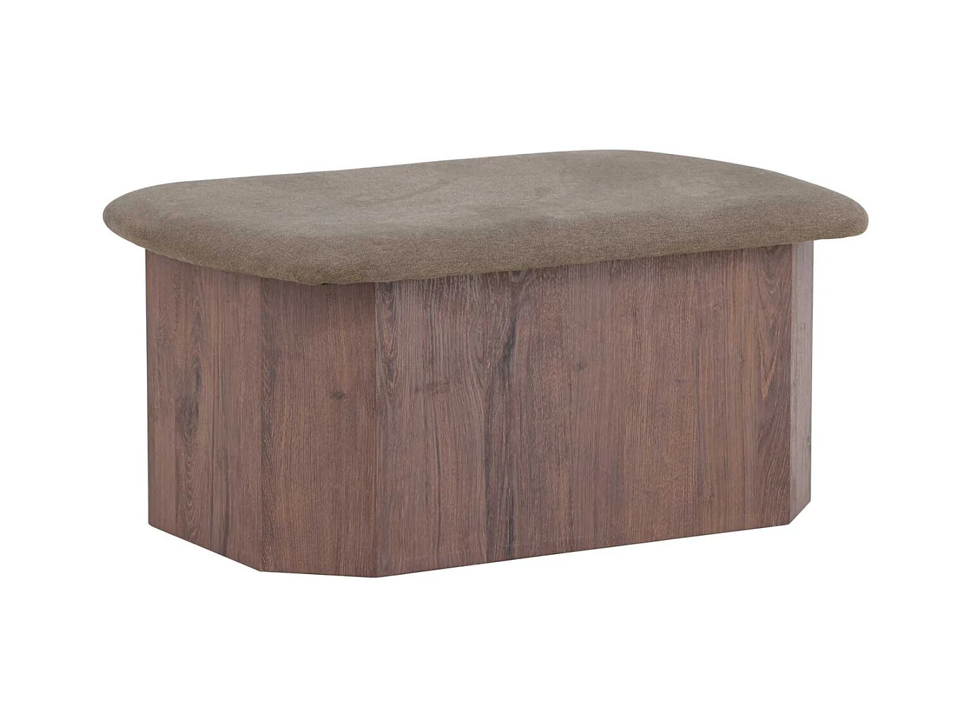 Pouf banc en MDF Todd 88 x 59 x 42 cm