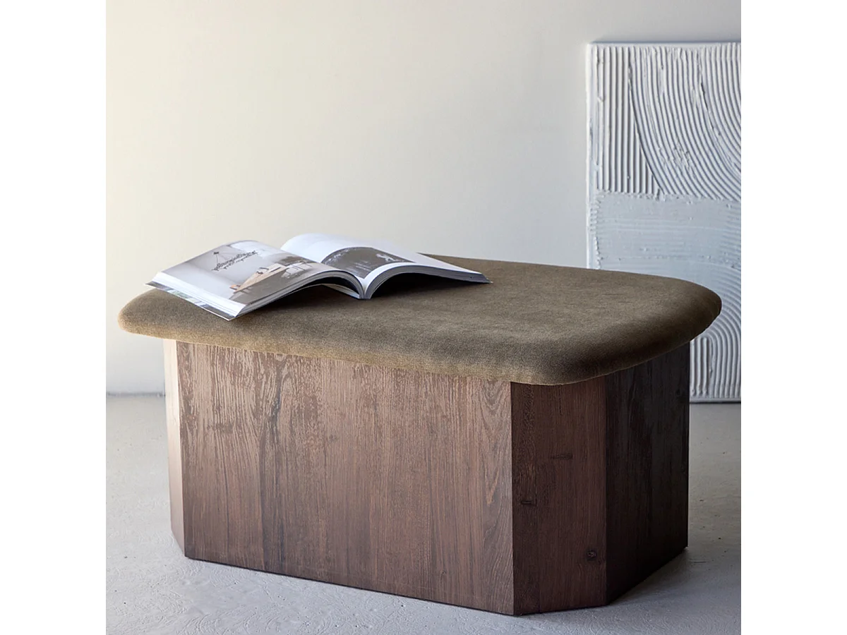 Pouf Design "Todd" 88cm Marron