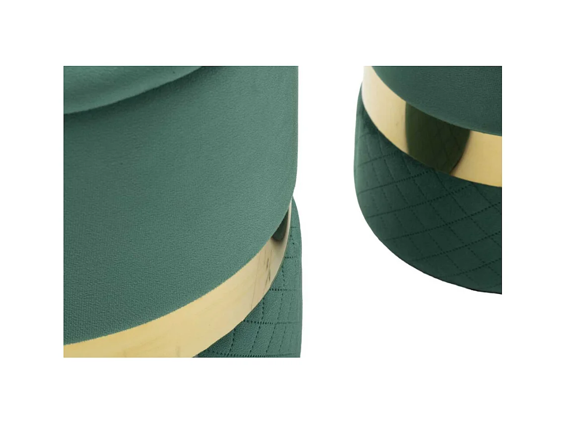 Pouf avec rangement intégré Sheffild (Lot de 2)