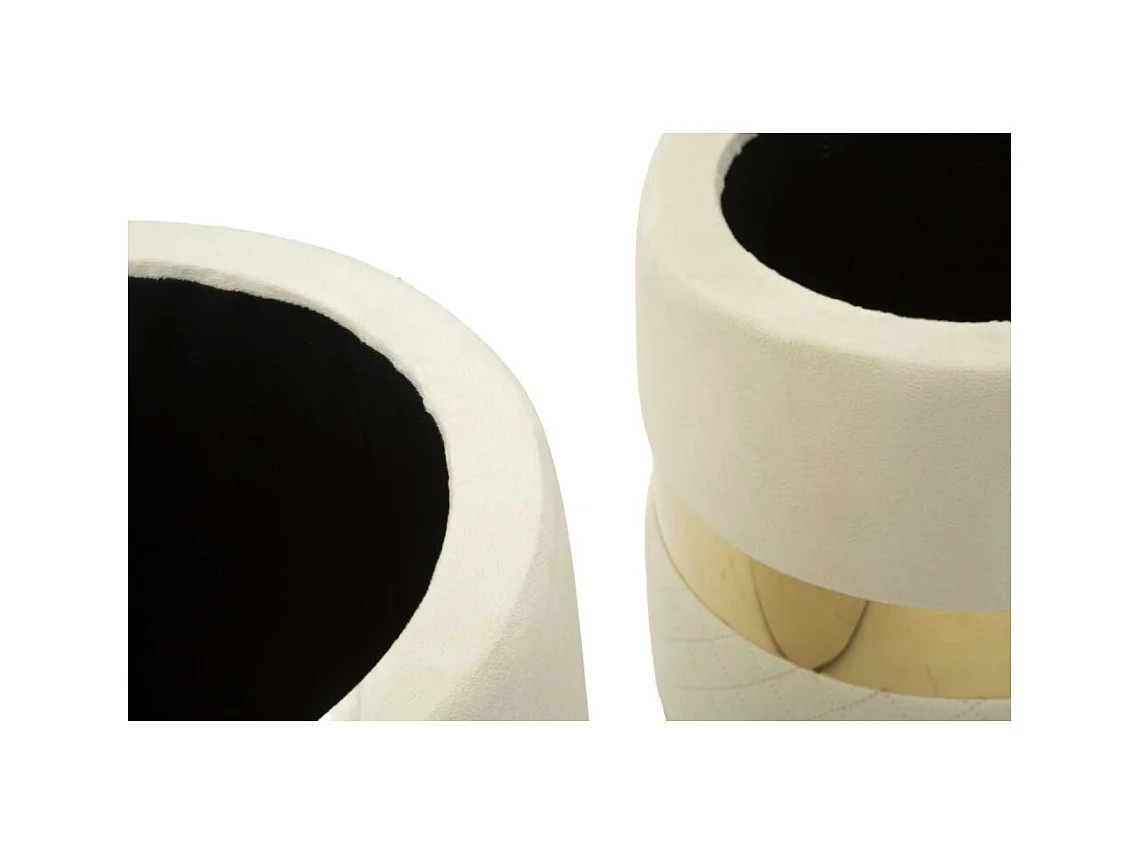 Pouf avec rangement intégré Sheffild (Lot de 2)