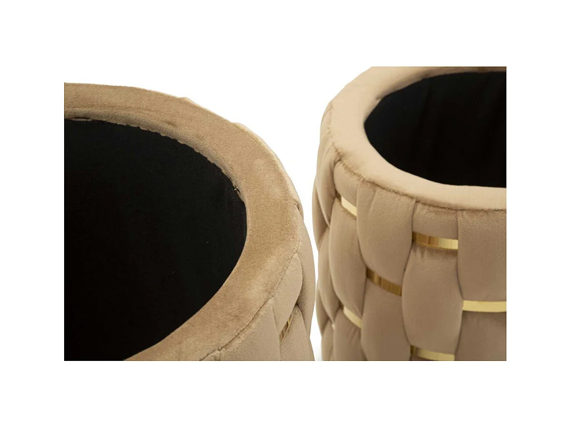 Pouf avec rangement intégré Shanty (Lot de 2)