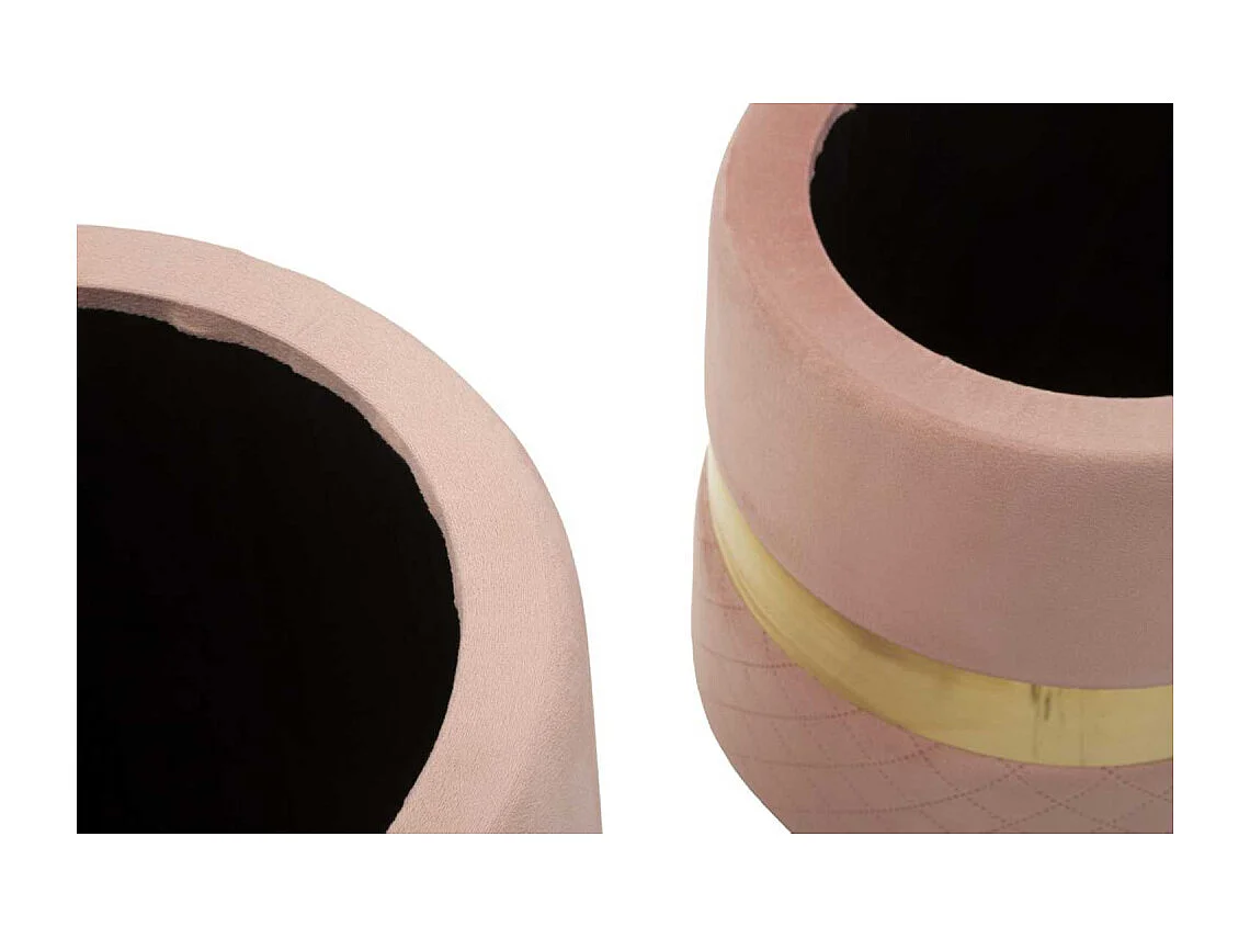 Pouf avec rangement intégré Sheffild (Lot de 2)