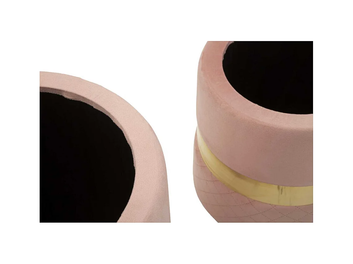 Pouf avec rangement intégré Sheffild (Lot de 2)