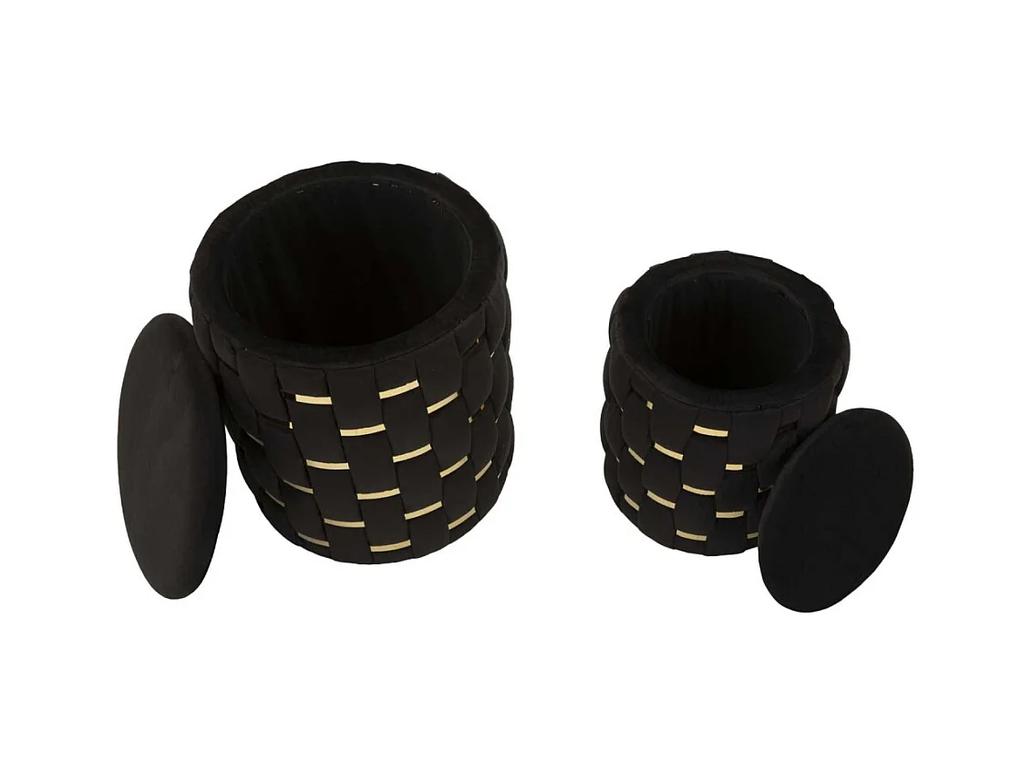 Pouf avec rangement intégré Shanty (Lot de 2)