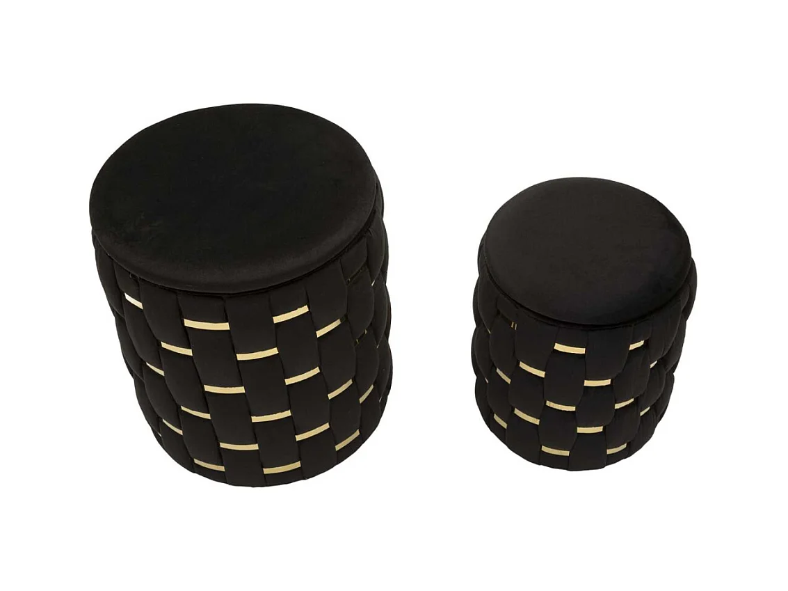 Pouf avec rangement intégré Shanty (Lot de 2)