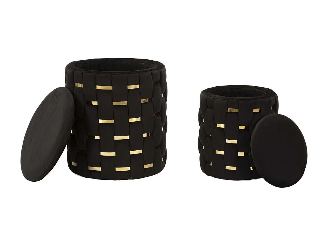 Pouf avec rangement intégré Shanty (Lot de 2)