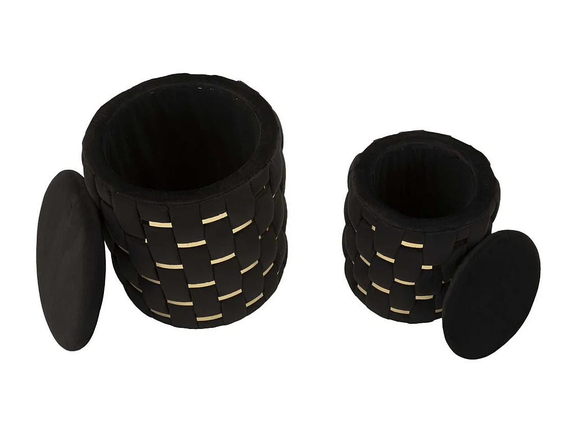 Pouf avec rangement intégré Shanty (Lot de 2)