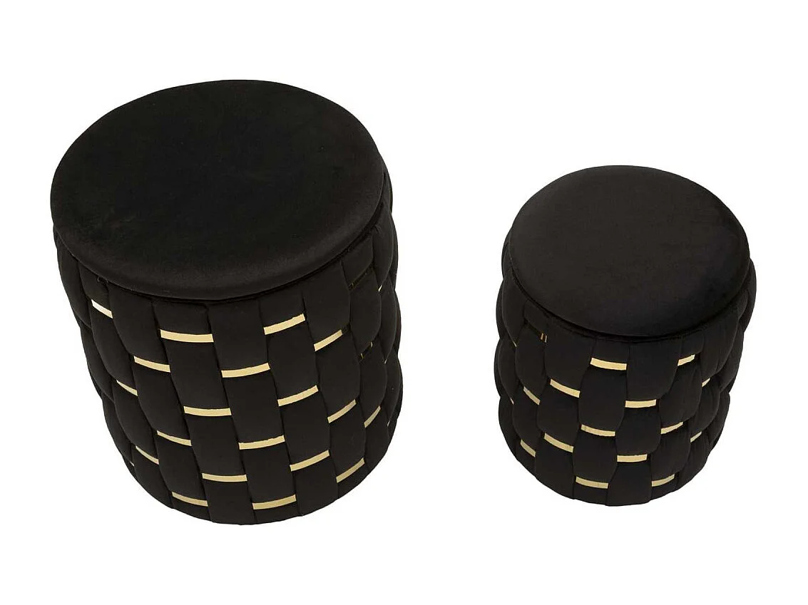 Pouf avec rangement intégré Shanty (Lot de 2)