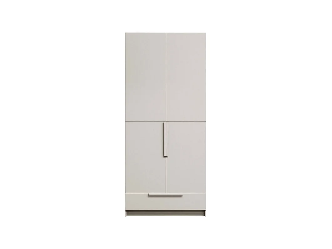 Pure - Armoire 2 portes en bois L95cm - Beige