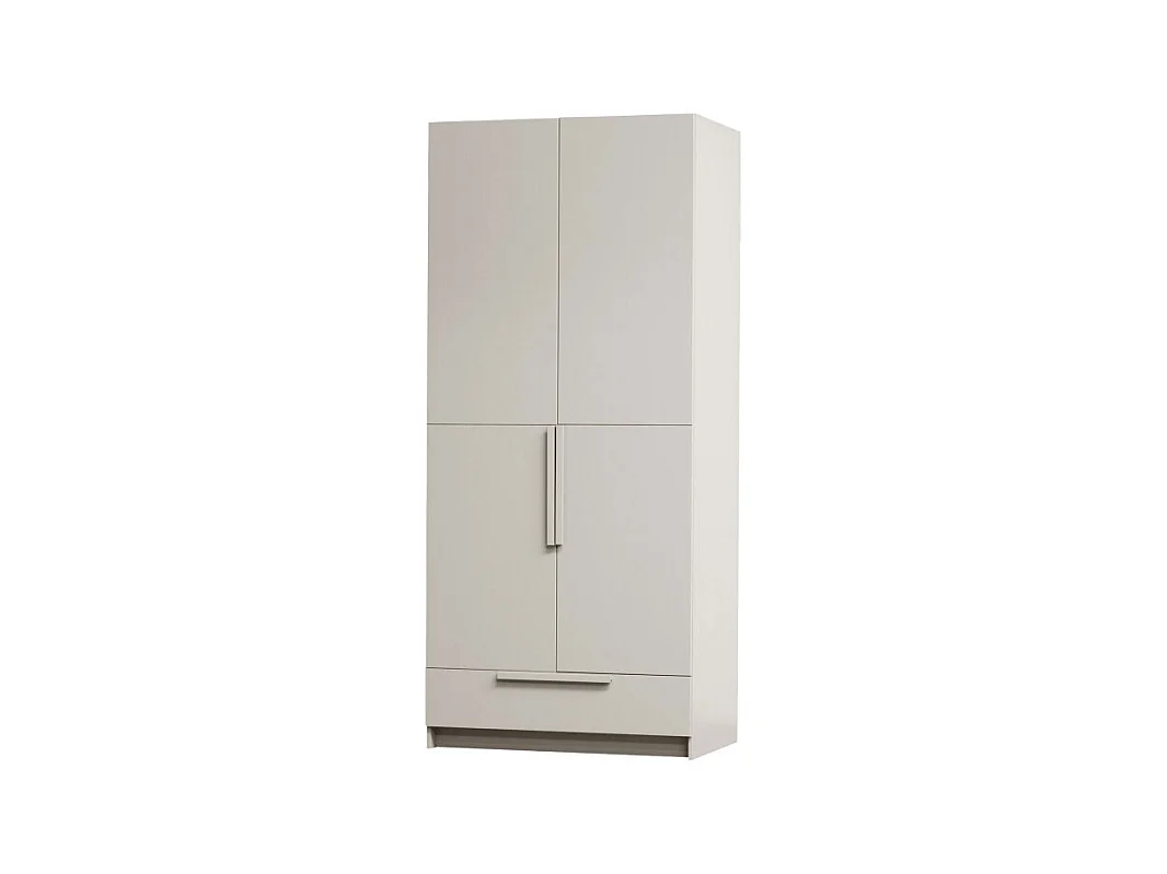 Pure - Armoire 2 portes en bois L95cm - Beige