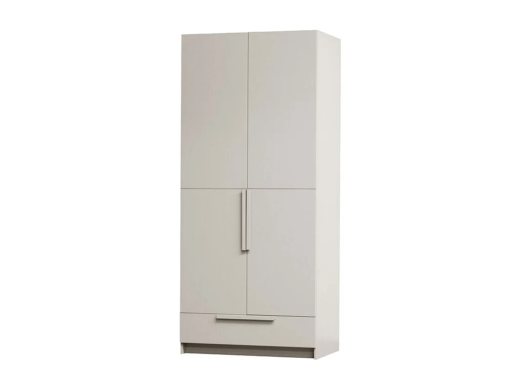Pure - Armoire 2 portes en bois L95cm - Beige
