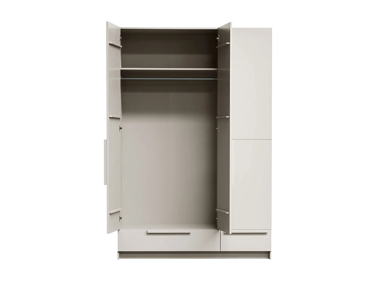 Pure - Armoire 3 portes en bois H215cm - Beige