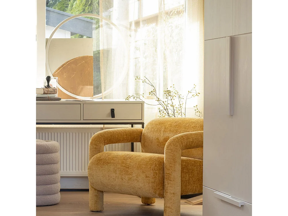 Pure - Armoire 3 portes en bois H215cm - Beige